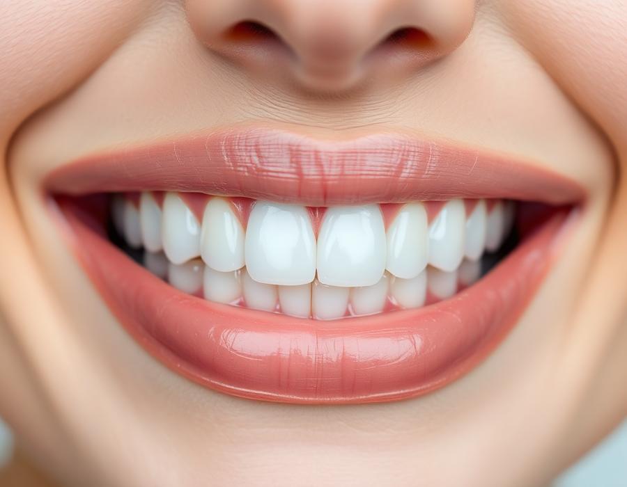 Porcelain veneers · 8 units — after